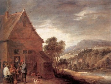 Avant l’auberge David Teniers le Jeune Peinture à l'huile